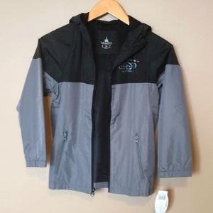 Disney Boys Medium Hooded Jacket Grey and Black